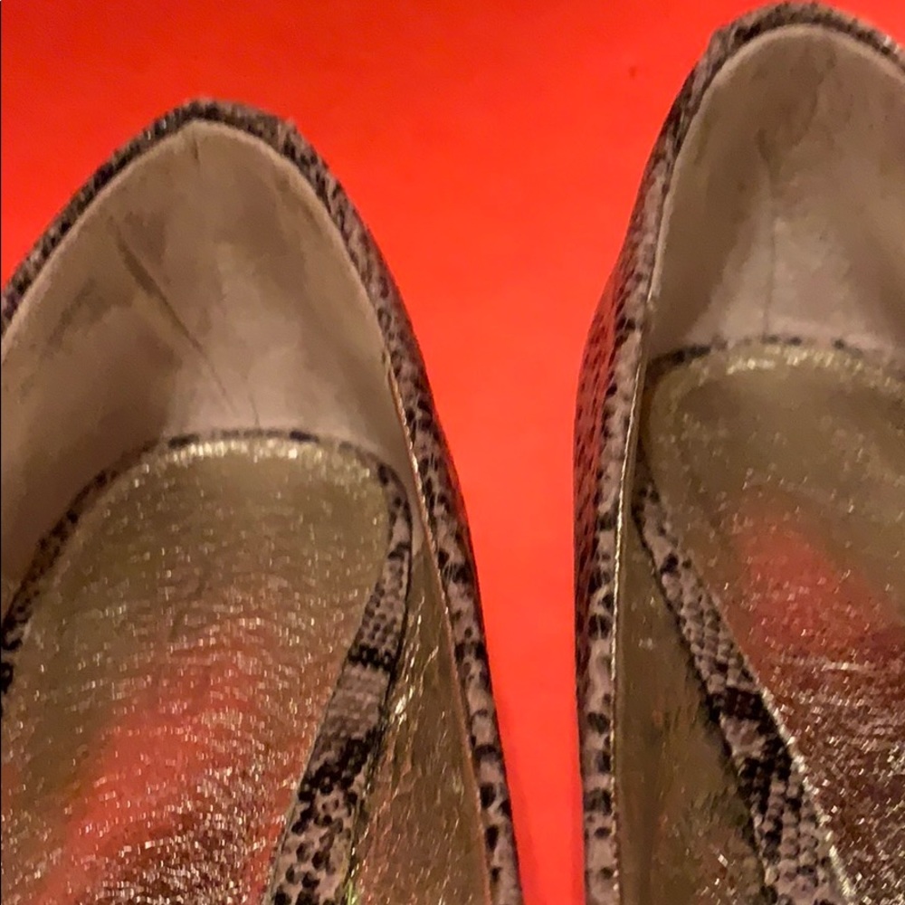 ALDO SNAKE PRINT FLATS SHOES LEATHER SIZE 6 - Picture 12 of 15